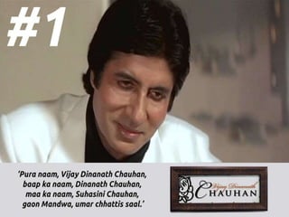 The 10 Most Memorable Bollywood Character Names PPT