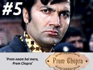 The 10 Most Memorable Bollywood Character Names PPT