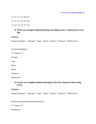 Best Java Problems and Solutions | PDF