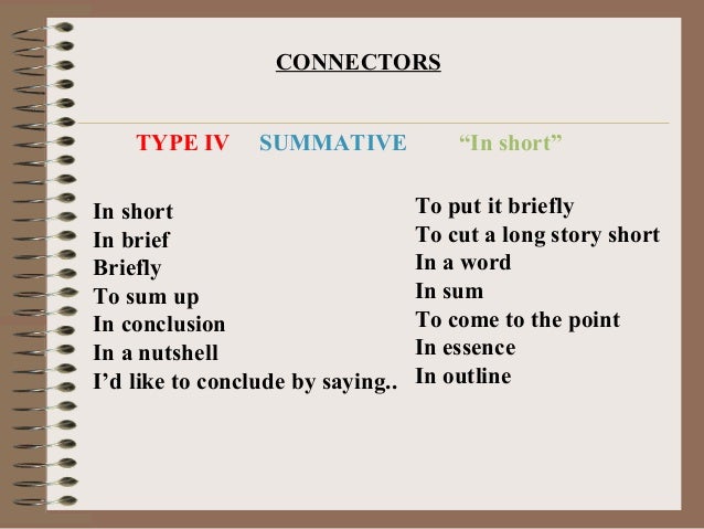 Most common connectors
