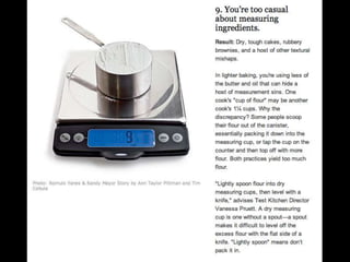 Most common cooking mistakes