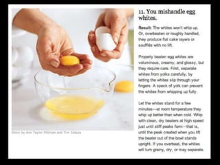 Most common cooking mistakes