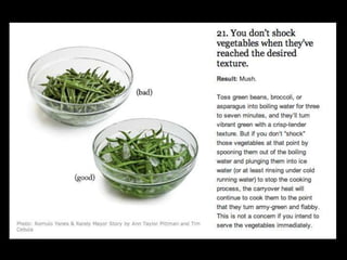 Most common cooking mistakes