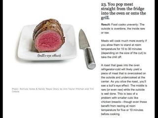 Most common cooking mistakes