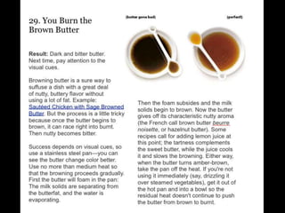 Most common cooking mistakes