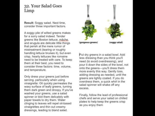 Most common cooking mistakes