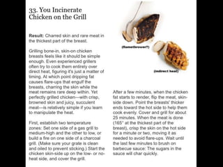 Most common cooking mistakes