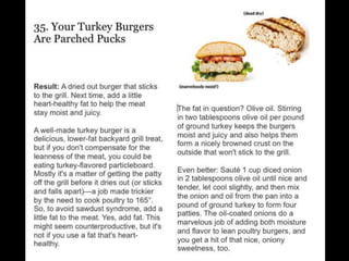 Most common cooking mistakes