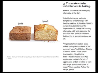 Most common cooking mistakes