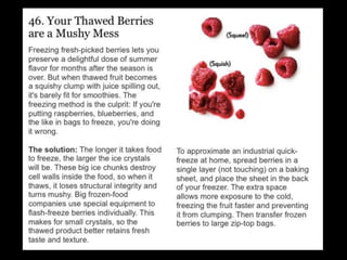 Most common cooking mistakes