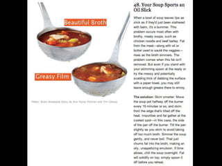 Most common cooking mistakes