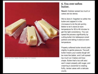 Most common cooking mistakes