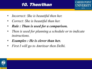 Most common grammar errors | PPTX