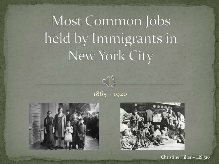 most common job