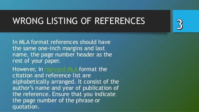 mla format for references