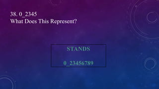 38. 0_2345
What Does This Represent?
 