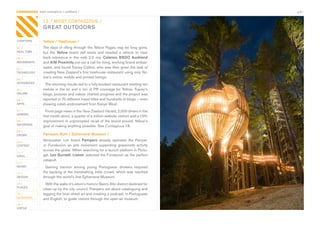 CONTAGIOUS most contagious / outdoors /                                                        p.41


                15 / MOST CONTAGIOUS /
                GREAT OUTDOORS

CHAPTERS        Yellow / Treehouse /
01 /            The	days	of	rifling	through	the	Yellow	Pages	may	be	long	gone,	
REAL TIME       but	 the	 Yellow	 brand	 still	 exists	 and	 needed	 a	 vehicle	 to	 claw	
02 /            back	 relevance	 in	 the	 web	 2.0	 era.	 Colenso BBDO Auckland	
MOVEMENTS       and	AIM Proximity	put	out	a	call	for	living,	working	brand	ambas-
03 /            sador,	and	found	Tracey	Collins,	who	was	then	given	the	task	of	
TECHNOLOGY      creating	New	Zealand’s	first	treehouse	restaurant	using	only	Yel-
                low’s	online,	mobile	and	printed	listings.
04 /
INTEGRATED
                 The	stunning	results	led	to	a	fully-booked	restaurant	nestling	ten	
05 /            metres	 in	 the	 air	 and	 a	 ton	 of	 PR	 coverage	 for	 Yellow.	 Tracey’s	
ONLINE          blogs,	pictures	and	videos	charted	progress	and	the	project	was	
06 /            reported	in	70	different	travel	titles	and	hundreds	of	blogs	–	even	
APPS            drawing	celeb	endorsement	from	Kanye	West.
07 /              Front	page	news	in	the	New Zealand Herald,	2,000	diners	in	the	
GAMING
                first	month	alone,	a	quarter	of	a	million	website	visitors	and	a	10%	
08 /            improvement	in	unprompted	recall	of	the	brand	proved	Yellow’s	
ENTERTAIN
                goal	of	making	anything	possible.	See	Contagious	18.
09 /
CROWD           Pampero Rum / Ephemeral Museum /
10 /
                Venezuelan	 rum	 brand	 Pampero	 already	 operates	 the	 Pampe-
CONTENT         ro Fundacion,	 an	 arts	 movement	 supporting	 grassroots	 activity	
 	              across	the	globe.	When	searching	for	a	launch	platform	in	Portu-
11 /
VIRAL           gal,	Leo Burnett,	Lisbon	selected	the	Fundacion	as	the	perfect	
                catapult.
12 /
MONEY             Gaining	 traction	 among	 young	 Portuguese	 drinkers	 required	
13 /            the	backing	of	the	trendsetting	indie	crowd,	which	was	reached	
DESIGN          through	the	world’s	first	Ephemeral	Museum.
14 /              With	the	walls	of	Lisbon’s	historic	Bairro	Alto	district	destined	for	
PLACES
                clean-up	by	the	city	council,	Pampero	set	about	cataloguing	and	
15 /            tagging	the	best	street	art	and	creating	a	podcast,	in	Portuguese	
OUTDOORS        and	English,	to	guide	visitors	through	the	open-air	museum.
16 /
VIRTUE
 