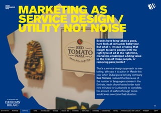 MArketing as
                      service design /
                      utility not noise




                          ...