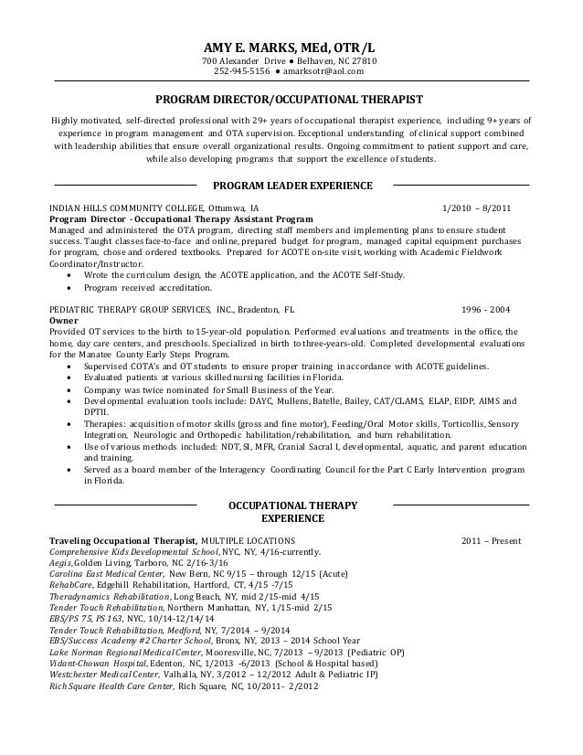 ota resumes