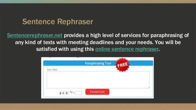 Most Effective Online Sentence Rephraser Tools