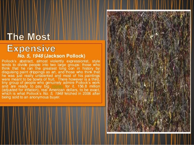 most famous paintings of all time jackson pollock famous works