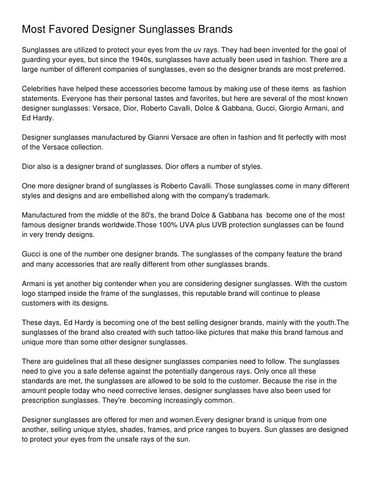 sell used designer sunglasses