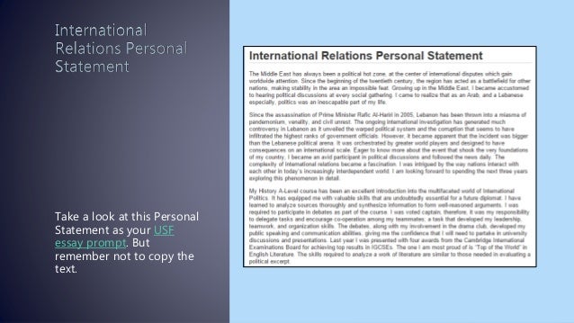 Personal statement for university examples picture