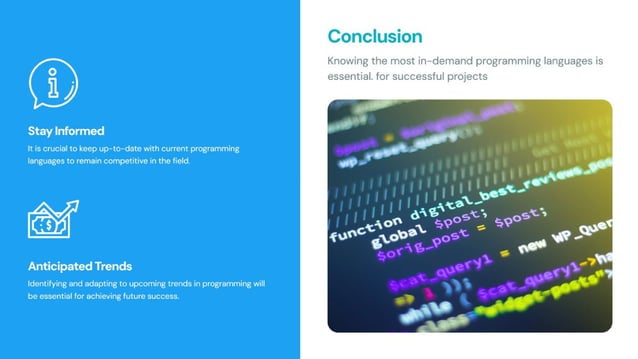Most In Demand Programming Languages to Learn | PPT