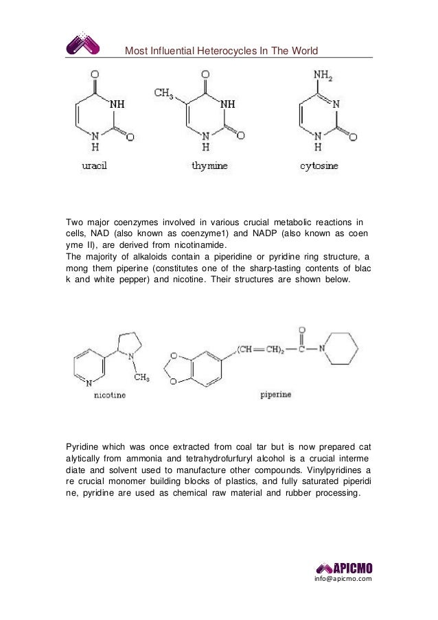 Most influential heterocycles in the world        Most influential heterocycles in the world