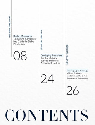 Most Influential Leader in African Business Excellence 2026 | PDF