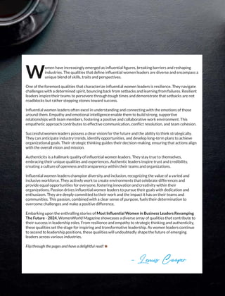 Most Influential Women in Business Leaders Revamping The Future - 2024 ...