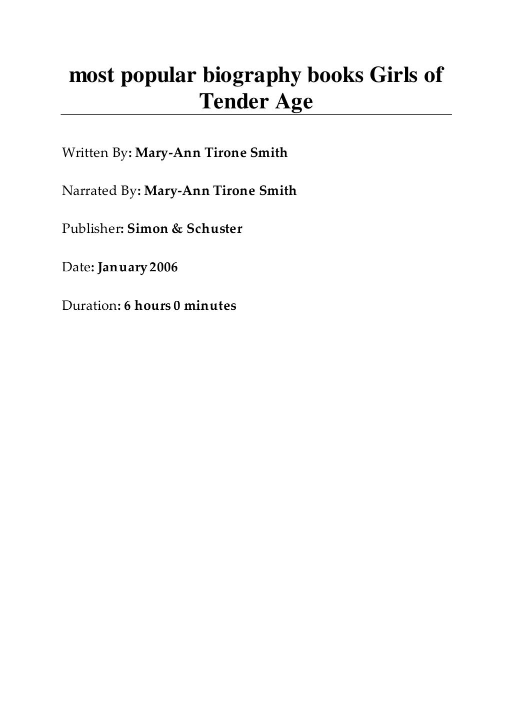 Girls of tender age essay 03 picture