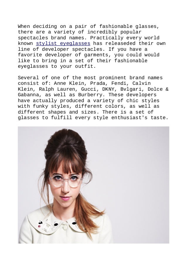 Most popular eyeglasses brands