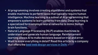 Most Popular Programming Languages for AI Development | PPTX
