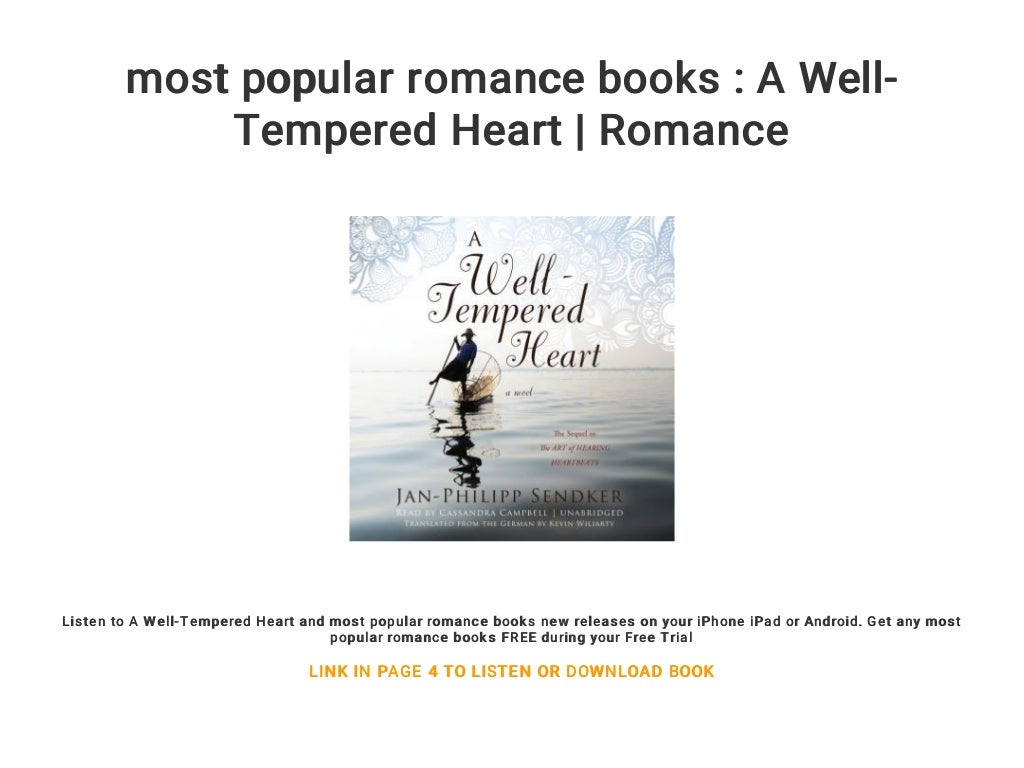 most popular romance books A WellTempered Heart Romance