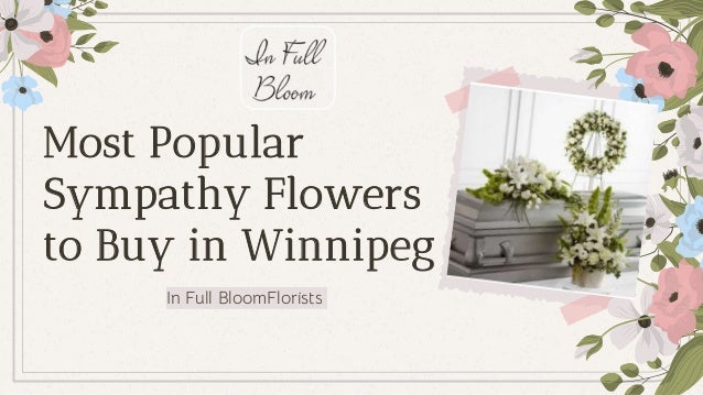Most Popular
Sympathy Flowers
to Buy in Winnipeg
In Full BloomFlorists
 