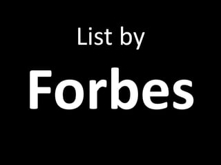 List by

Forbes
 
