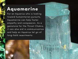 Most Powerful Gemstones and Crystals for an Aquarius