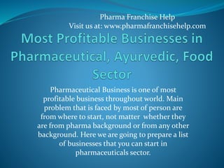 Pharmaceutical Business is one of most
profitable business throughout world. Main
problem that is faced by most of person ...