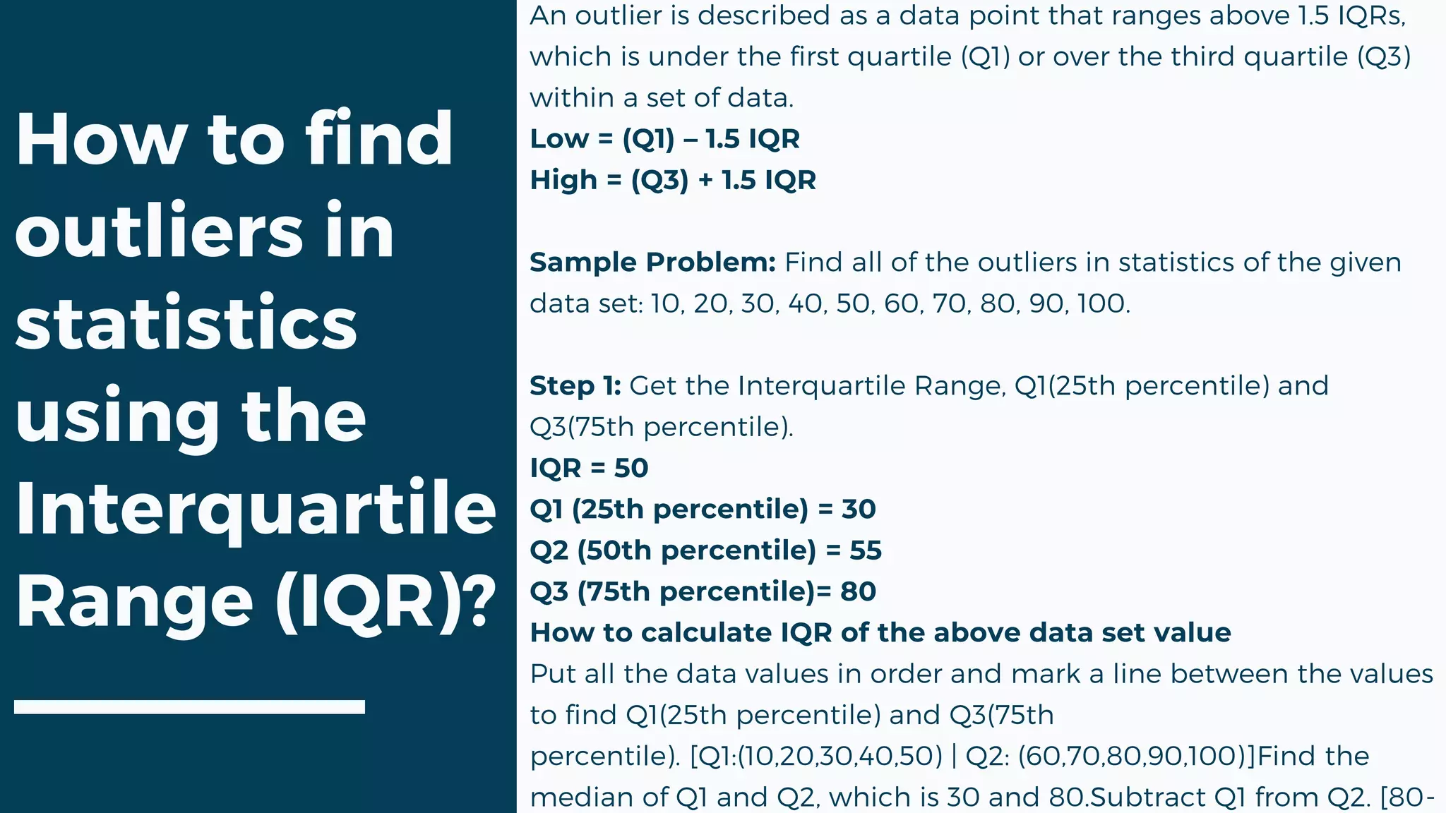 Most prominent methods of how to find outliers in statistics | PPTX