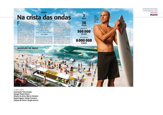 11.mai.2011
Ilustração Tato Araújo
Design Paula Fabris
Edição de Arte: Marta Teixeira
Reportagem: Felipe Carneiro
Edição de Texto: Sérgio Garcia
6ª Mostra Nacional
de Infografia | 2012
REVISTAS
VEJA RJ
 