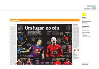 6ª Mostra Nacional
de Infografia | 2012
JORNAIS
Diário de S. Paulo
28.mai.2011
Jean Forrer
Editor
Luiz Mendroni
Editor ASSISTENTE
Eduardo Kenji
Thalita Medeiros
INFOGRAfistas
Jean Forrer
Cauê Veroneze
Guilherme Gomes
DIAgramadores
Edy Braos
Theo Lamar
Carlos Henrique Soares
 