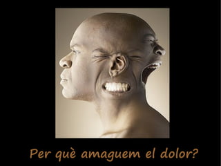 Per què amaguem el dolor?
 