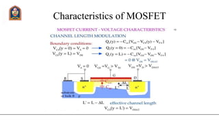 Characteristics of MOSFET
 