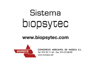 Sistema


               �����������������

                                       ��������� ��������� �� ������ ����
                                       �������������������������������������
                                       ��������������
                                                                        1
Biopsytec Analytik und Logistik GmbH
