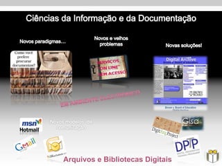 Arquivos e Bibliotecas Digitais
 