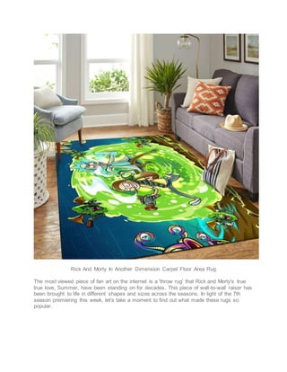 Most searched rick and morty rugs - PDF