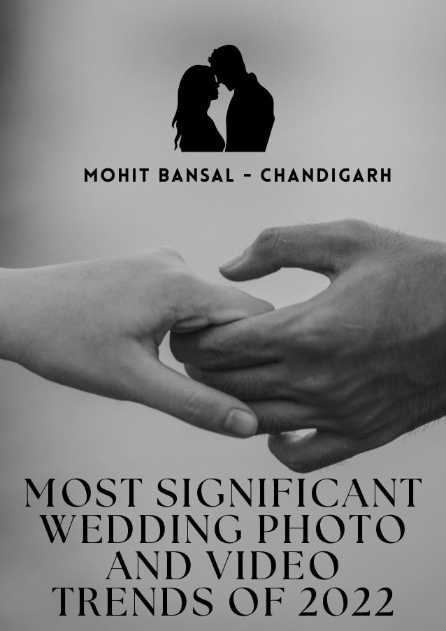 MOST SIGNIFICANT
WEDDING PHOTO
AND VIDEO
TRENDS OF 2022
Mohit Bansal - Chandigarh
 