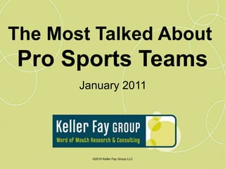 The Most Talked about Sports Teams in America from 2010
