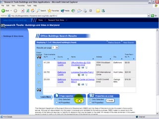 Online Demonstration

    Choose Maryland




                       © GIS Planning Inc.
 